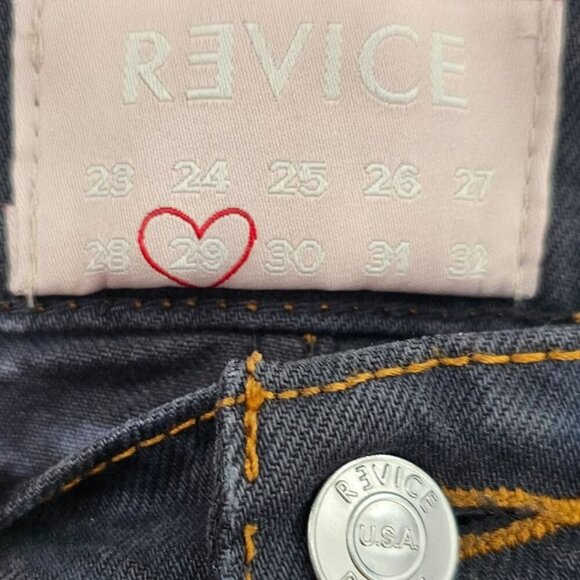 Revice Womens 29 Black Tie Dye Buttonfly High Rise Jeans - Picture 2 of 16